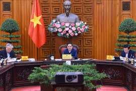 El primer ministro vietnamita, Pham Minh Chinh, preside la reunión (Fuente: VNA)