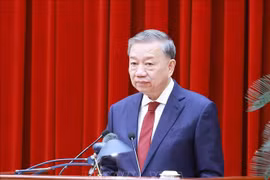 El secretario general del PCV, To Lam, intervino en la clausura (Fuente: VNA)