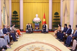 La vicepresidenta Vo Thi Anh Xuan recibió a Boris Rhein, ministro presidente del estado alemán de Hesse (Fuente: VNA)