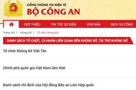 Vietnam publica lista de colectivos e individuos relacionados con terrorismo