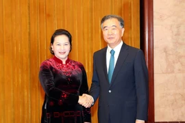Dialoga presidenta de parlamento de Vietnam con titular de la Conferencia Consultiva Política del Pueblo Chino 