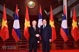 Máximo político vietnamita se reúne con dirigentes laosianos