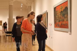 Presentan pinturas de laca de Vietnam en Rusia