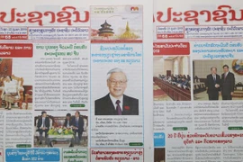Prensa laosiana acapara la visita del máximo dirigente político de Vietnam