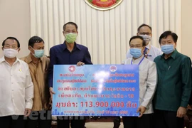 Vietnamitas residentes en Laos respaldan al pueblo laosiano en lucha contra COVID-19