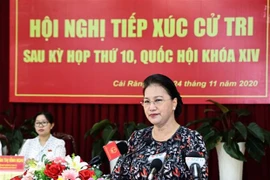 Presidenta del Parlamento de Vietnam se reúne con votantes de ciudad sureña de Can Tho