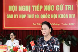 Presidenta del Parlamento de Vietnam se reúne con votantes de ciudad sureña de Can Tho