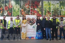Lichi U Hong de Vietnam presente en el mercado australiano
