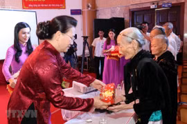 Honran en Vietnam aportes de mártires y familiares con méritos revolucionarios a salvaguardia nacional