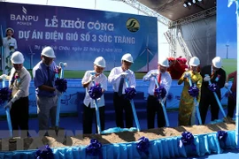 Comienza construcción de planta de energía eólica en provincia vietnamita de Soc Trang