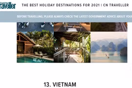 Vietnam entre sugerencias de viaje de la revista CN Traveler