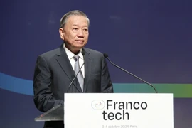 El secretario general del Partido Comunista de Vietnam y presidente del país, To Lam, interviene en el Foro. (Fuente: nhandan.vn)