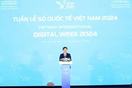 La Semana Digital Internacional de Vietnam (VIDW) 2024 fue inaugurada en la ciudad de Ha Long, provincia de Quang Ninh (Fuente: VNA)