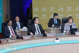 El presidente Luong Cuong en la 31ª Reunión de Líderes Económicos de la APEC en Perú. (Foto: VNA)