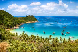 Islas encantadoras en el mar meridional de Vietnam