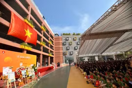 El 5 de septiembre, en todo el país las escuelas celebran solemnemente la ceremonia de inauguración del nuevo año escolar 2024-2025. (Foto: Vietnam+)