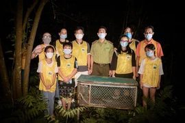 Noche del Festival del Medio Otoño en el parque nacional Cuc Phuong: Liberan animales salvajes