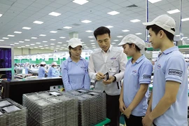 La aparición de una serie de grandes fabricantes es una de las razones del crecimiento de Bac Giang. En la foto: Fábrica de Samkwang en la ciudad de Viet Yen, Bac Giang. (Fuente: baodautu.vn)