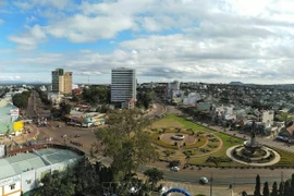 Un rincón de la ciudad de Pleiku, provincia de Gia Lai, en la Altiplanicie Occidental (Fuente: VNA)