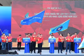 En el lanzamiento de la campaña de voluntariado por el bienestar público, organizado por la Asociación de Médicos Jóvenes de Vietnam (Foto: moh.gov.vn)