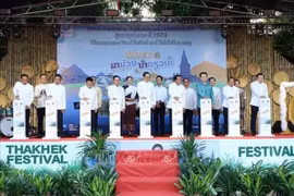 En la ceremonia de inauguración del festival (Fuente: VNA)