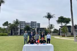 En la ceremonia para entregar a Estados Unidos los restos de sus militares caídos en la guerra de Vietnam (Fuente: VNA)