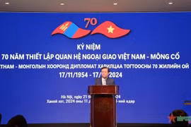 Le Minh Hoan, ministro de Agricultura y Desarrollo Rural del país indochino, pronuncia un discurso en el evento (Fuente: VNA)