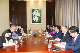 En la reunión (Fuente: VNA)