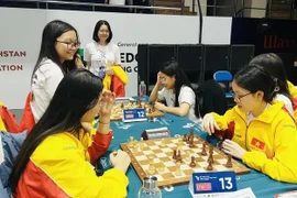 Los ajedrecistas jóvenes de Vietnam en el campeonato celebrado en Kazajistán (Fuente: sggp.org.vn)