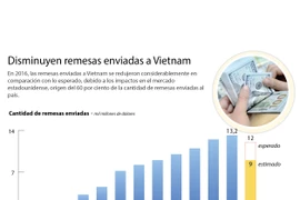 Disminuyen remesas enviadas a Vietnam
