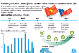Vietnam y República Checa aspiran a un intercambio comercial de mil millones de dólares