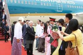 Máximo dirigente partidista de Vietnam visita Myanmar