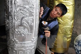 Aldea Kieu Ky: lugar donde el laminado de oro se convierte en arte