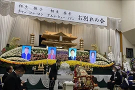 Organizan funeral para dos víctimas vietnamitas de derrumbe en Japón