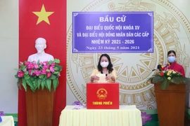 Vicepresidenta vietnamita participa en los comicios en la provincia de An Giang