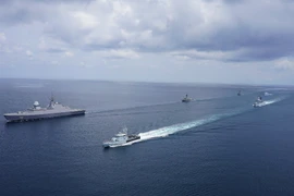 Singapur y Malasia realizan ejercicio naval en el estrecho de Malaca
