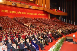 Sesiona segunda jornada oficial del XIII Congreso Nacional del Partido Comunista de Vietnam