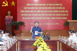 Presidente del Parlamento de Vietnam supervisa preparativos de próximas elecciones