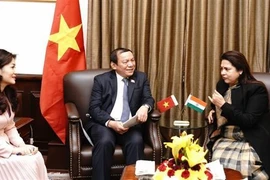 Ministros de Vietnam y la India ratifican disposición de fomentar lazos multifacéticos