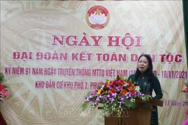 Vicepresidenta vietnamita exhorta a fomentar gran unidad nacional 