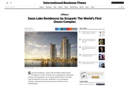 Medios internacionales alaban complejo de aguas termales en proyecto inmobiliario de Vietnam