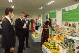 Efectúan exhibición híbrida sobre productos y alimentos procesados de Vietnam en Singapur 