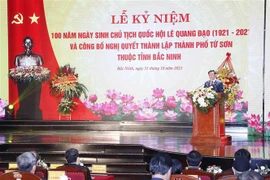 Conmemoran centenario del natalicio de expresidente del Parlamento vietnamita