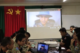 Hospitales de campaña vietnamita e indio cooperan en capacitación personal