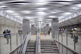 Completan el piso B1 de línea 1 de metro en Ciudad Ho Chi Minh