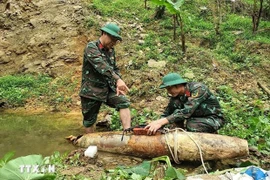 Desactivan bomba remanente de guerra en provincia central de Nghe An