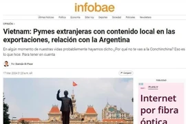 Infobae de Argentina resalta papel de las pymes en desarrollo económico de Vietnam