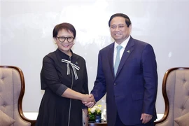 Premier vietnamita recibe a canciller indonesia