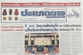 Periódicos laosianos destacan logros de cooperación entre Laos y Vietnam