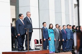Efectúan en Canberra acto de bienvenida al premier de Vietnam